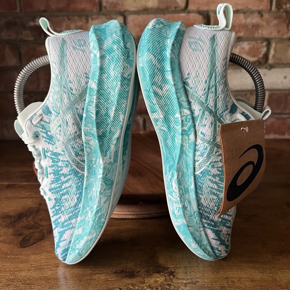 Asics Noosa Tri 16 White Aqua Running Women's 6 FF Blast Cushioned Shoes - Picture 4 of 16